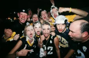 steeler fans at harolds