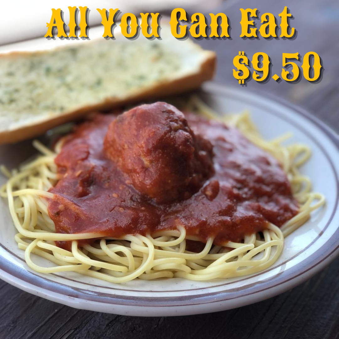 all you can eat spaghetti at Harolds Corral cave creek