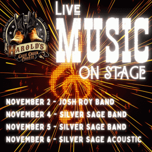 Live music this week at Harold's Corral