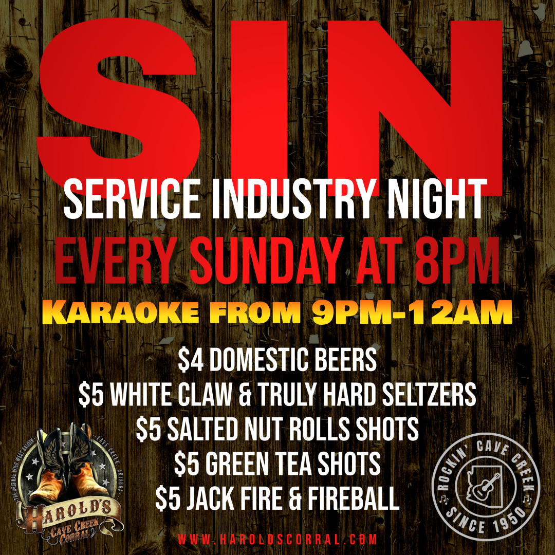 Service Industry Night at Harold's Corral