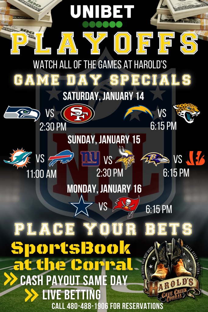 NFL Wildcard games at Harold's Corral