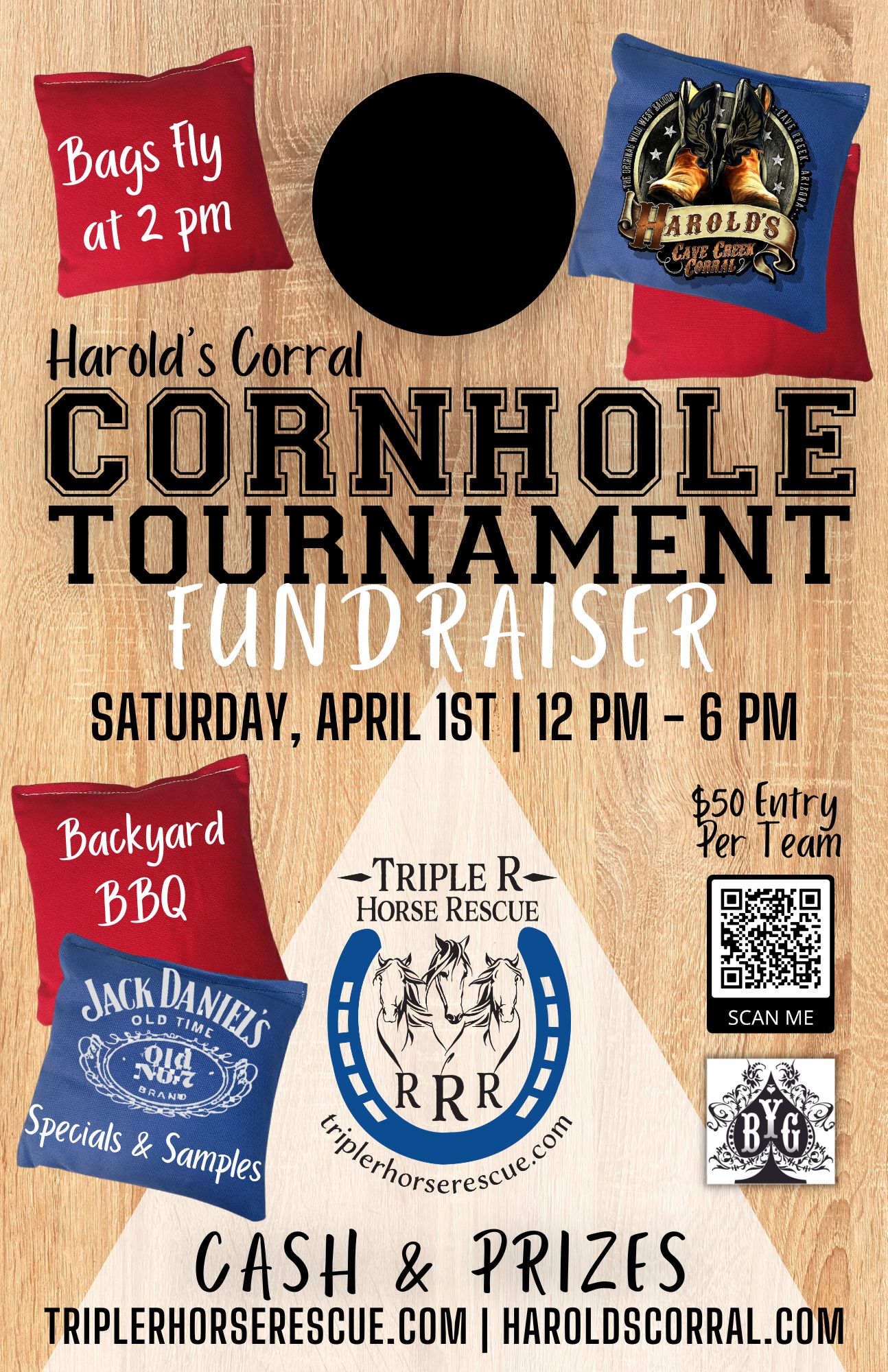 RRR Cornhole Tournament at Harold's Corral