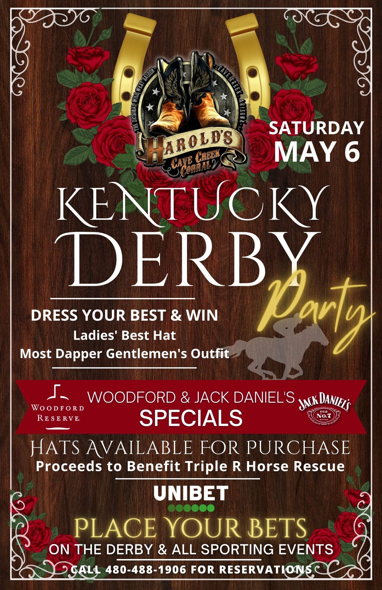 Kentucky Derby party at Harold's Corral - Harold's Cave Creek Corral