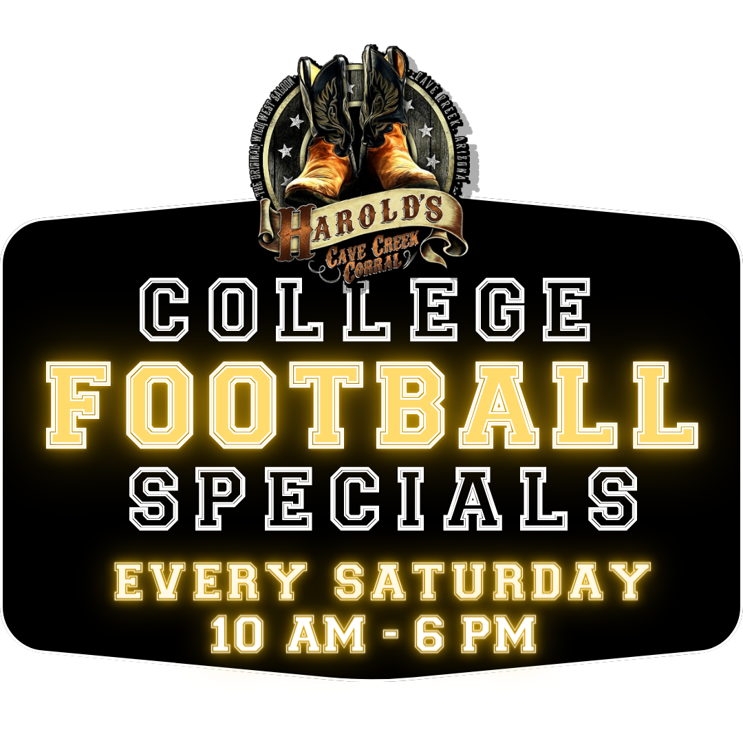Watch College Football at Harold's Corral