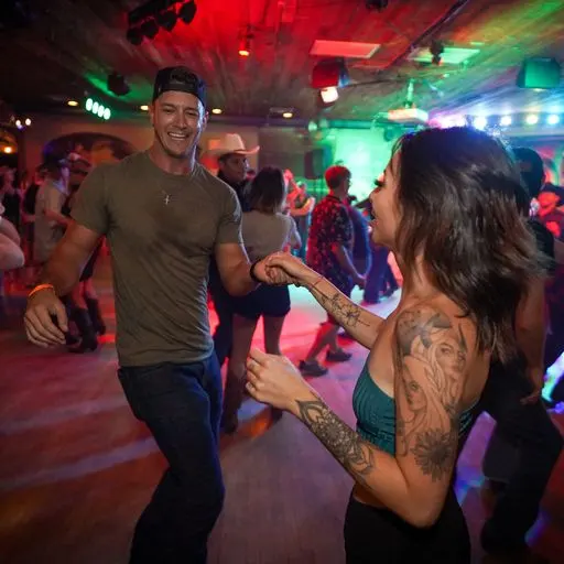 couples country dancing