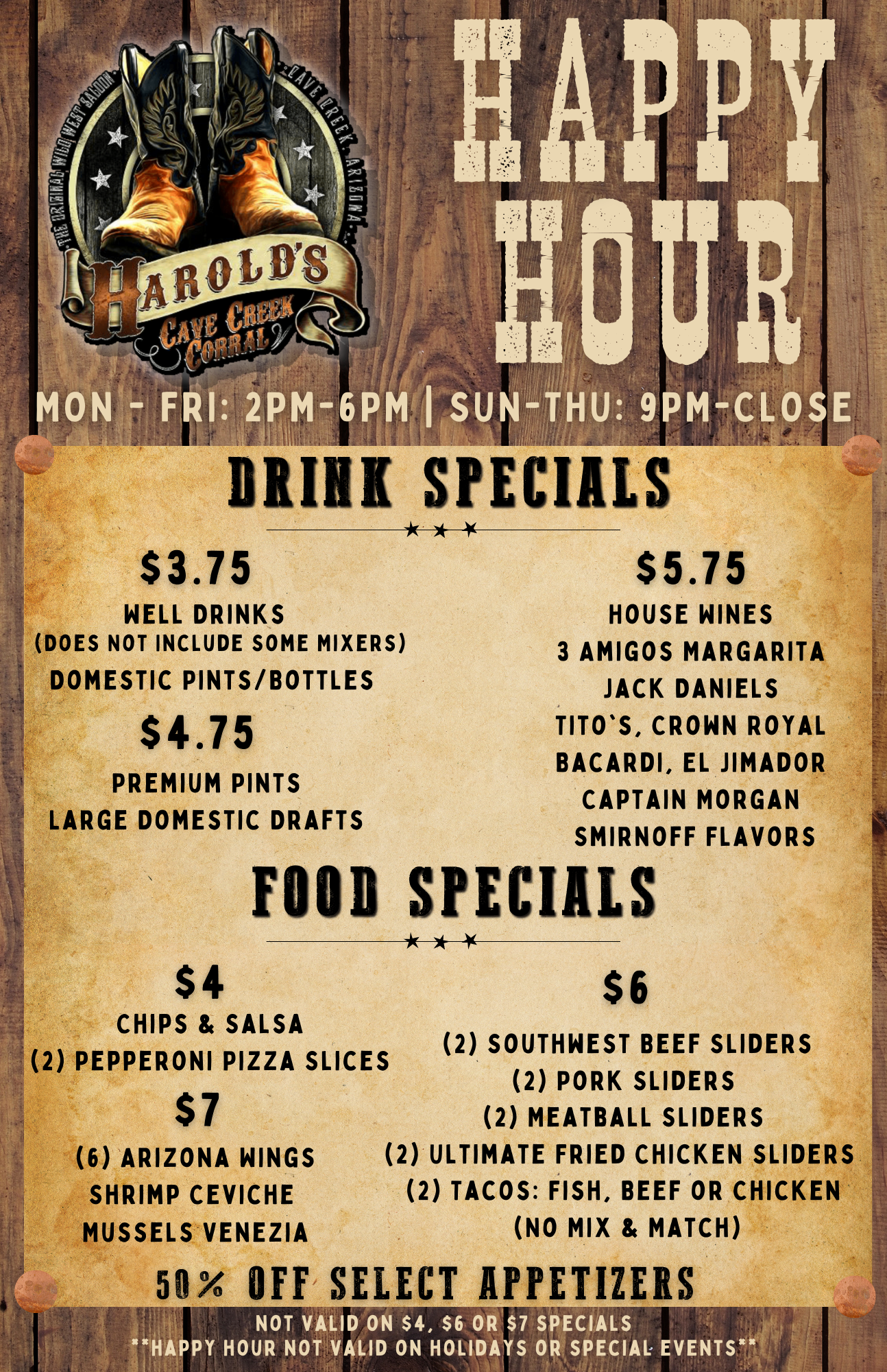 Happy Hour at Harold's Corral