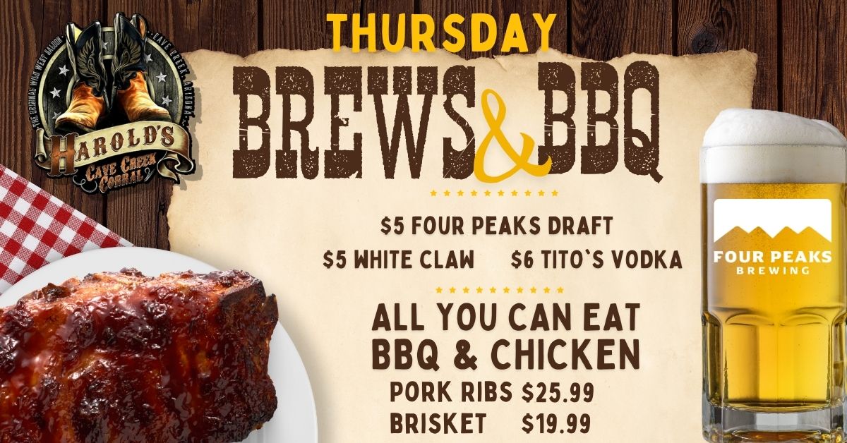 Brews & BBQ at Harold's Corral in Cave Creek