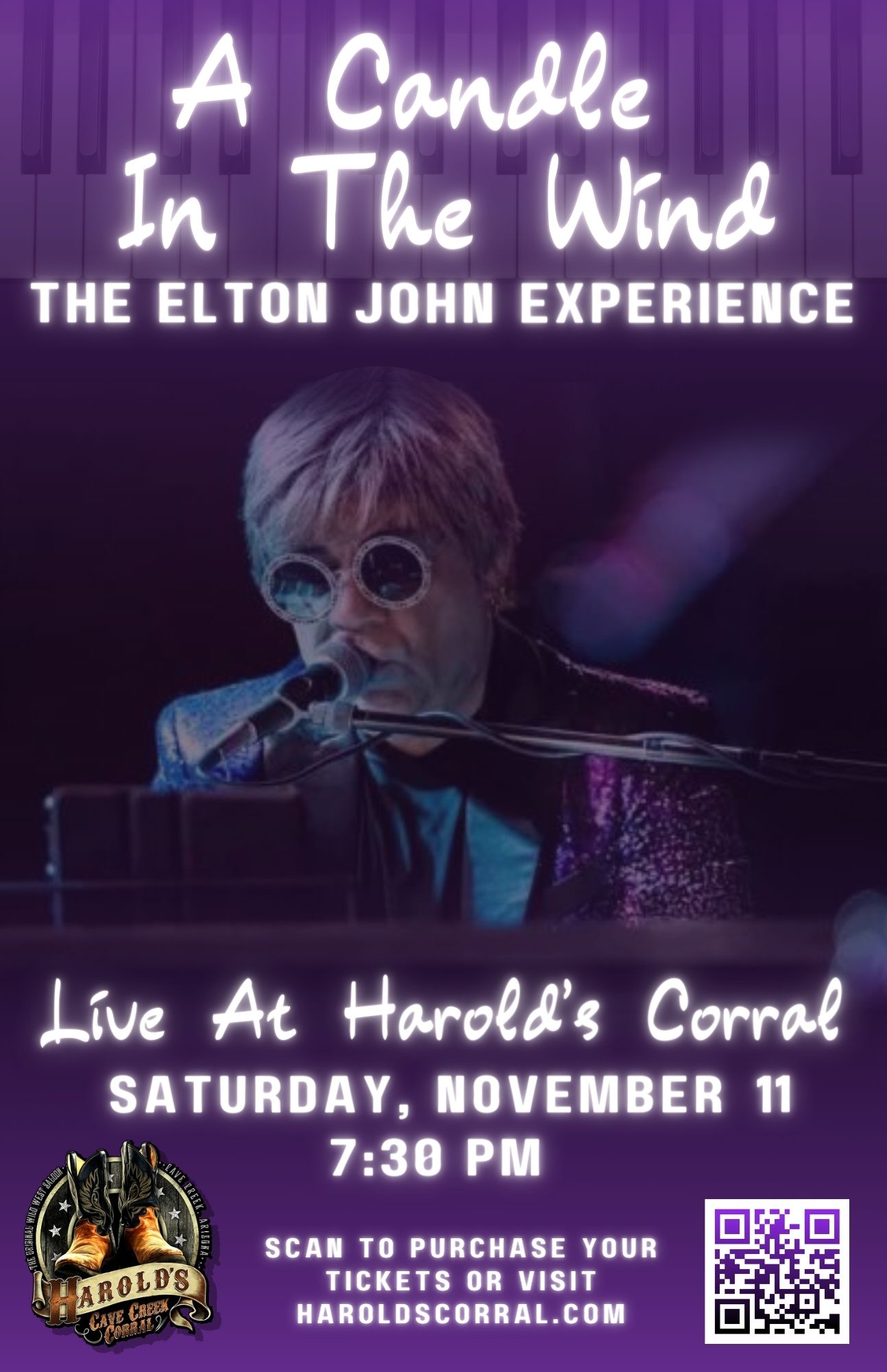 Elton John Tribute at Harold's Corral