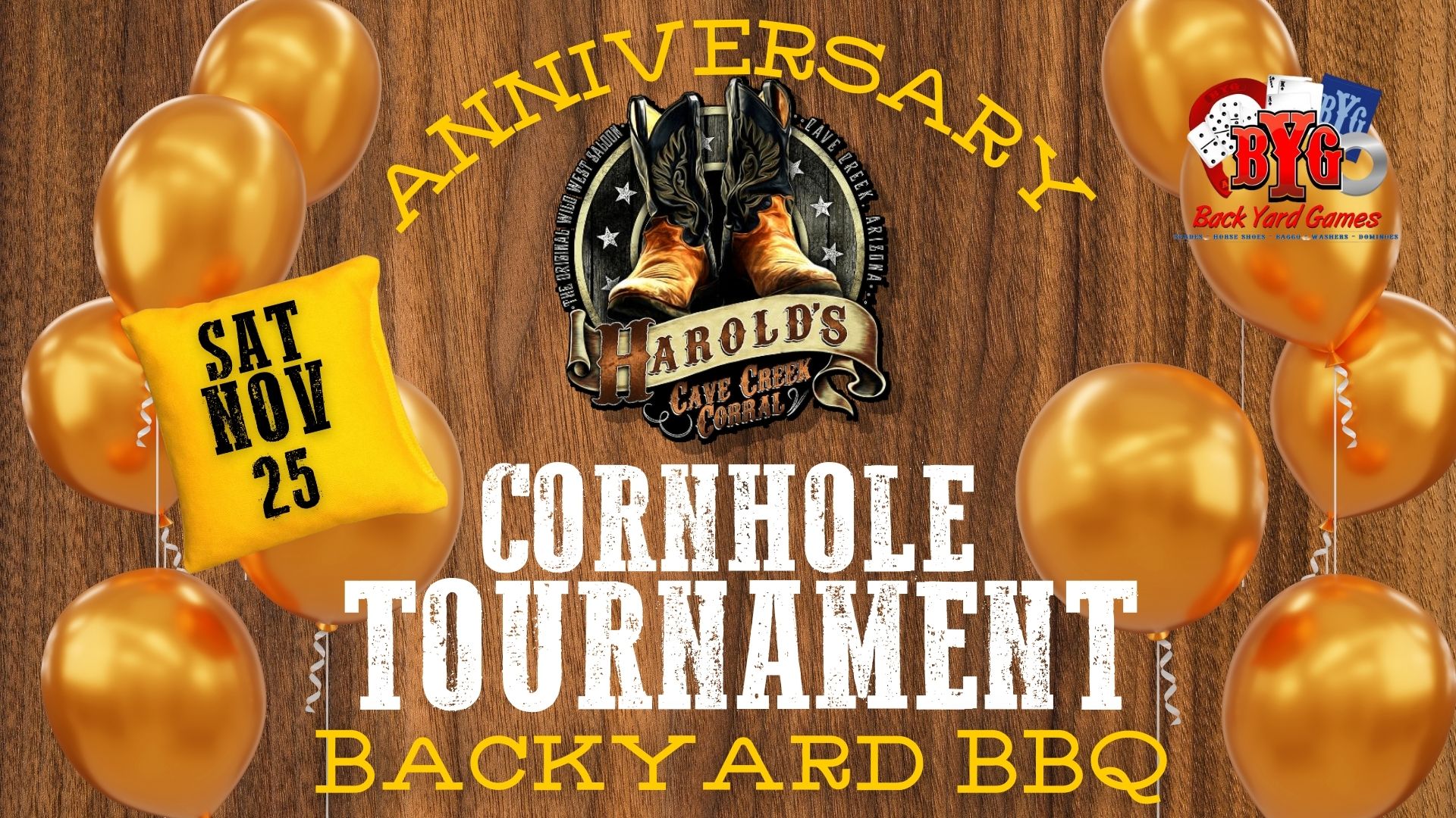 Harold's 88th Anniversary Cornhole Tournament