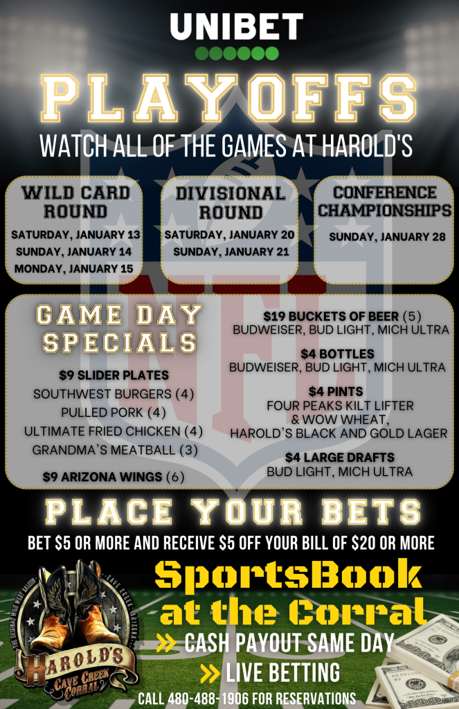 NFL Playoff games at Harold's Corral in cave creek