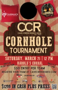 cave creek rodeo days cornhole tournament at harold's corral