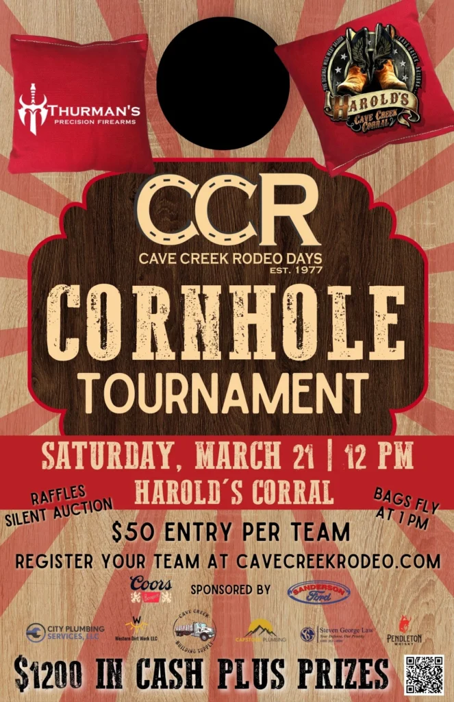 cave creek rodeo days cornhole tournament at harold's corral
