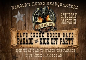 Cave Creek Rodeo Days party at Harold's corral