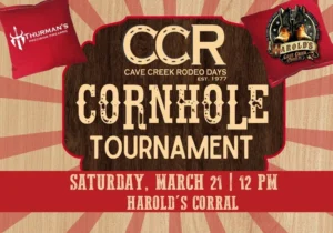 cave creek rodeo days cornhole tournament at harold's corral