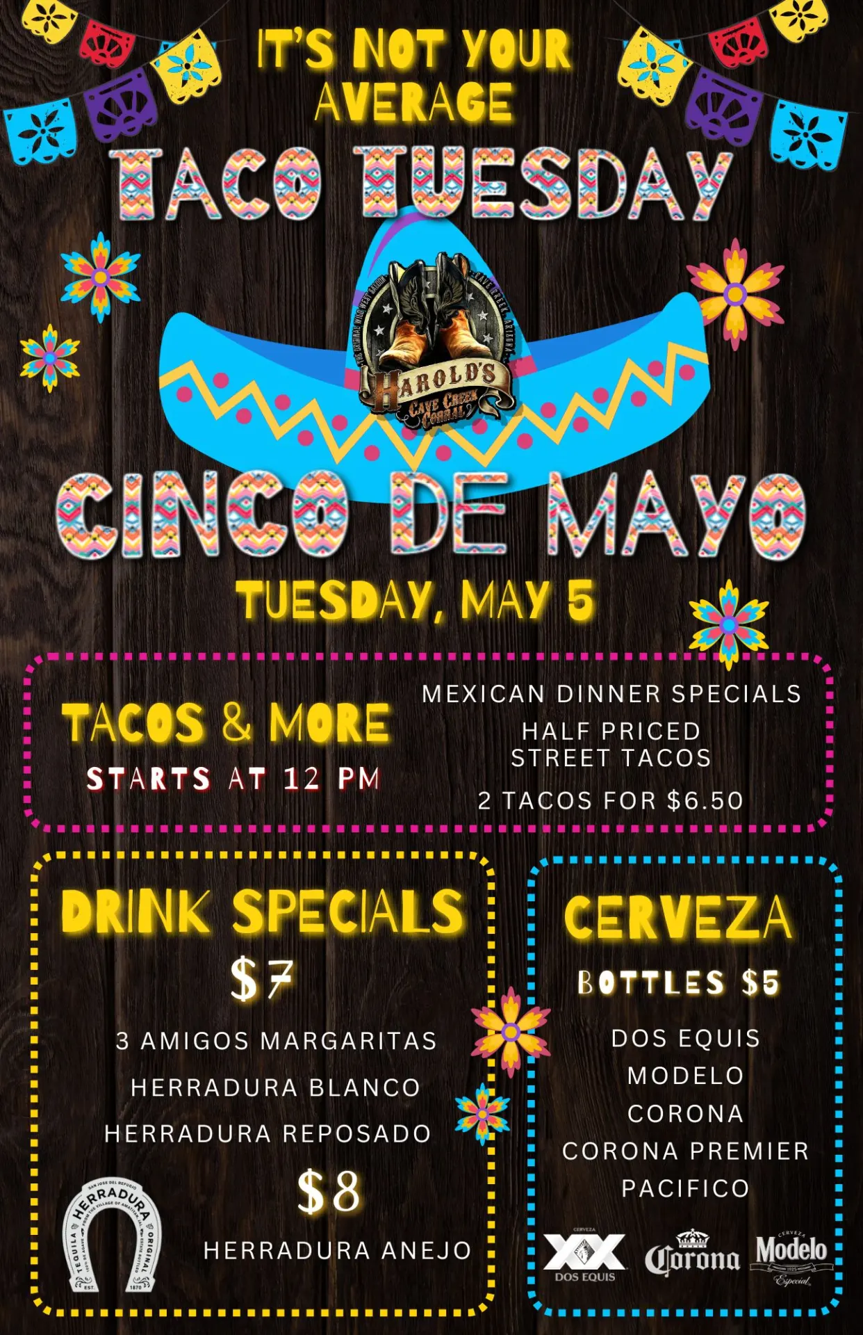 cinco de mayo at harold's corral in cave creek