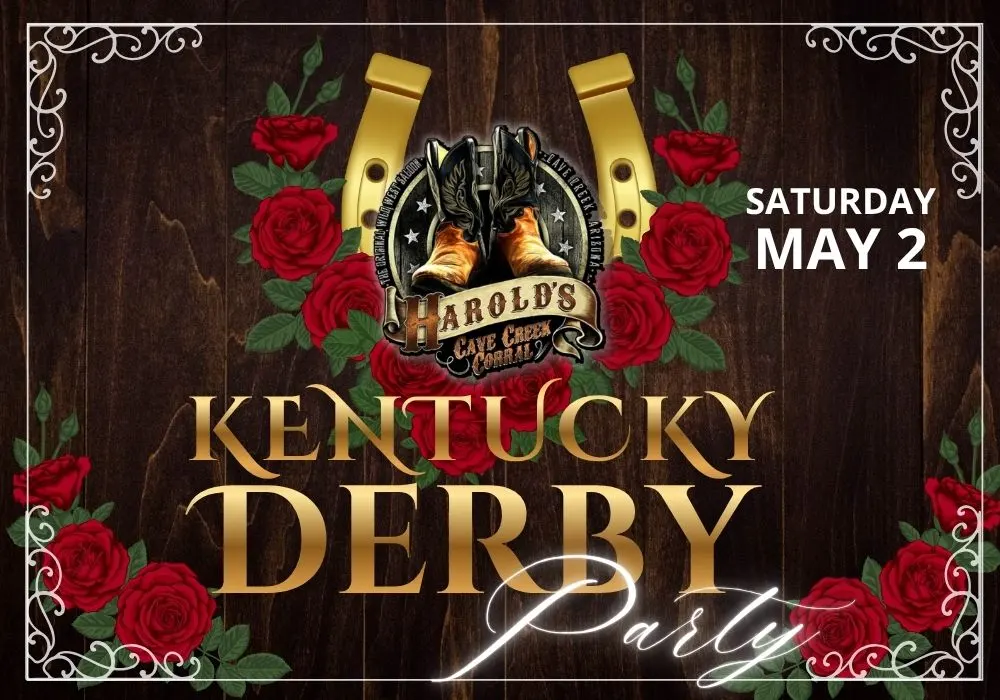 kentucky derby party at harold's corral in cave creek