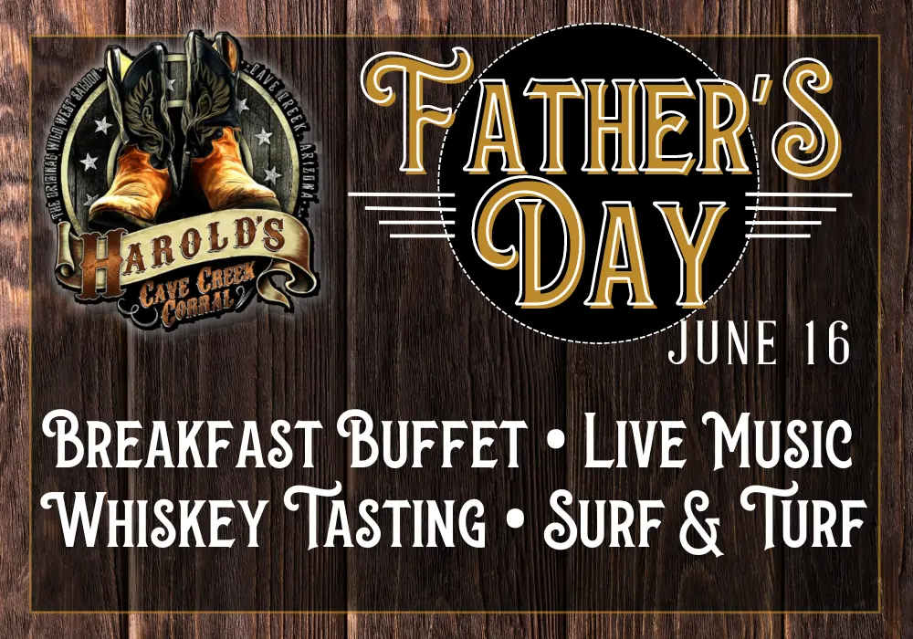 Father's day at harold's corral in cave creek