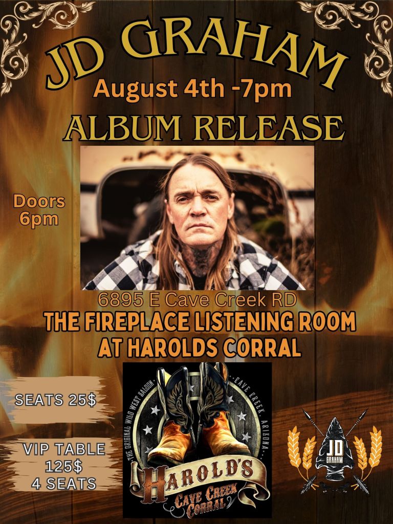 JD GRAHAM ALBUM RELEASE at Harold's corral in cave creek