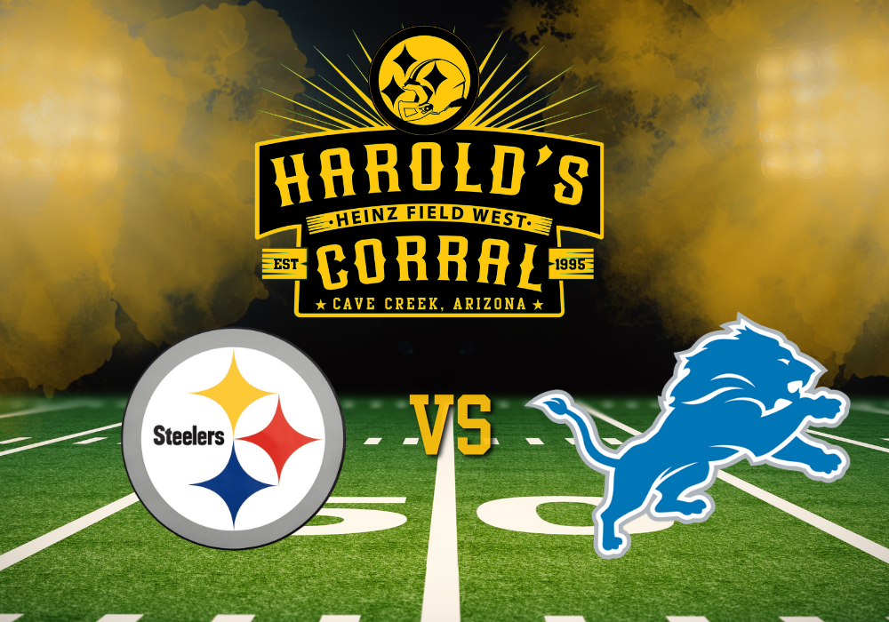 steelers vs lions at harold's corral in cave creek