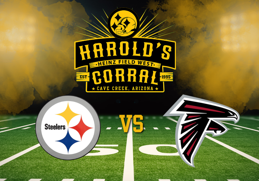 steelers vs falcons at harold's corral in cave creek