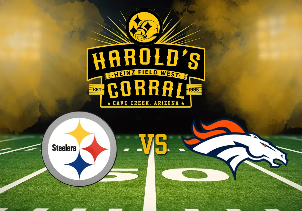 steelers vs broncos at harold's corral in cave creek