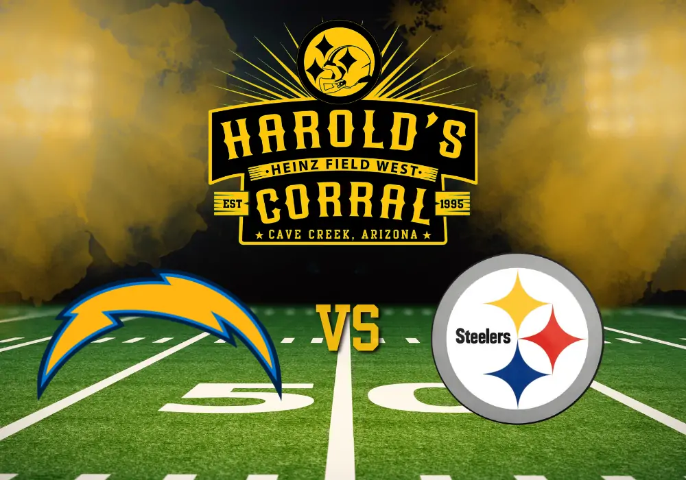 Chargers vs steelers at harold's corral in cave creek