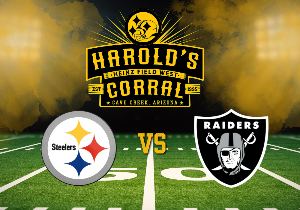 steelers vs raiders at harold's corral in cave creek