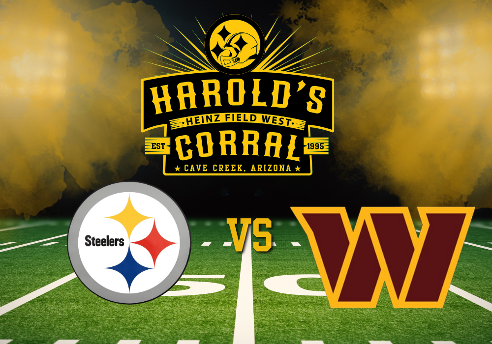 steelers vs commanders at harold's corral in cave creek