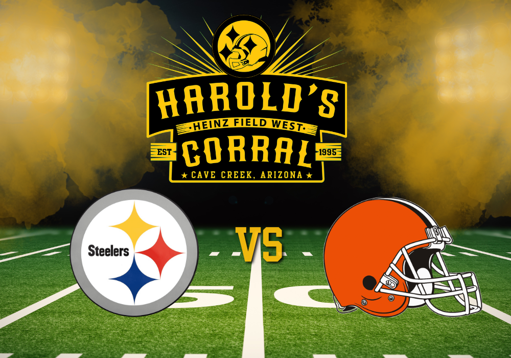 steelers vs browns at harold's corral in cave creek