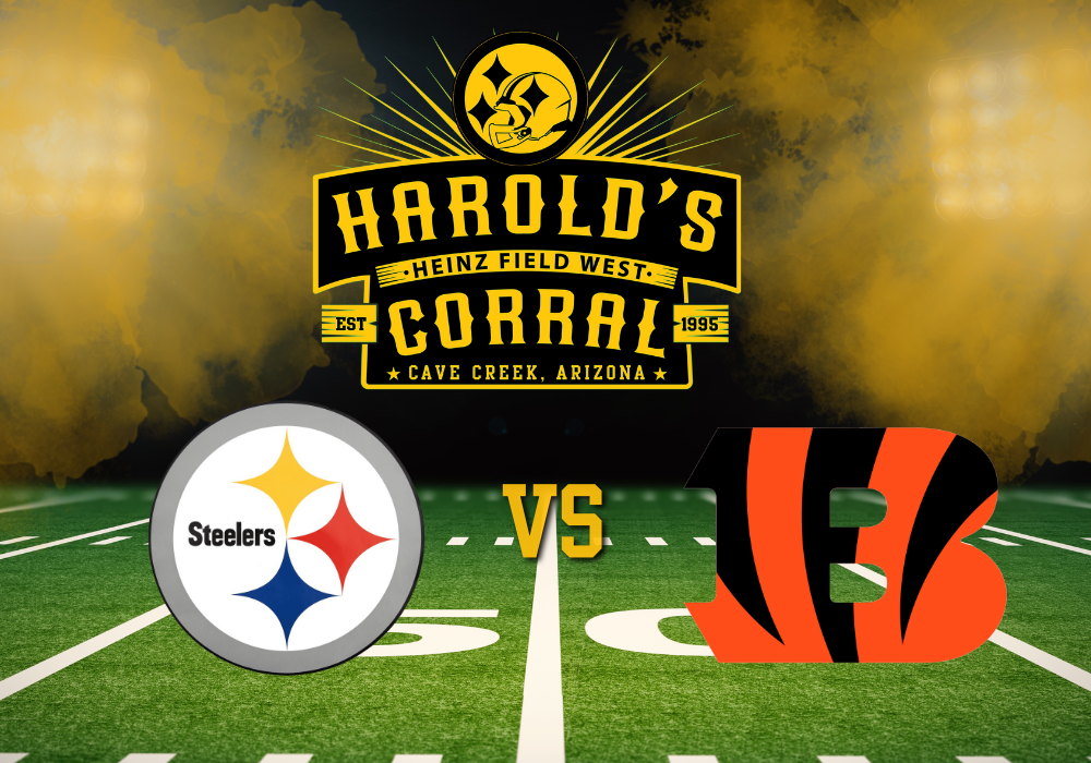 steelers vs bengals at harold's corral in cave creek