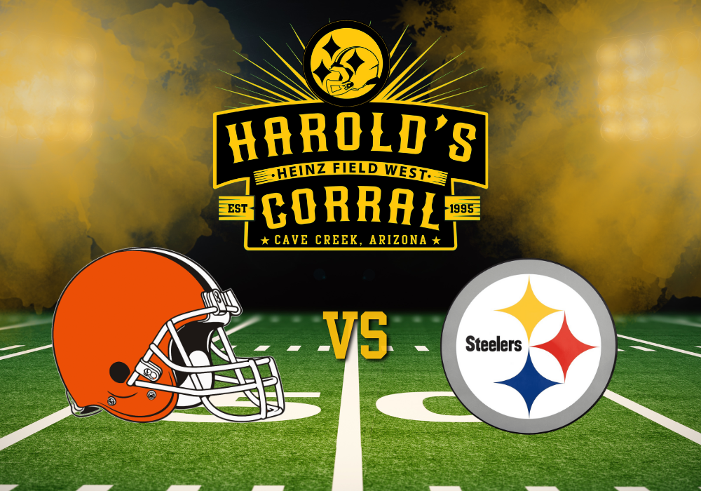 browns vs steelers at harold's corral in cave creek