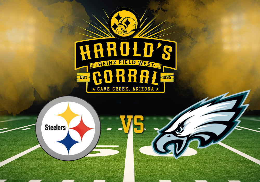 steelers vs eagles at harold's corral in cave creek