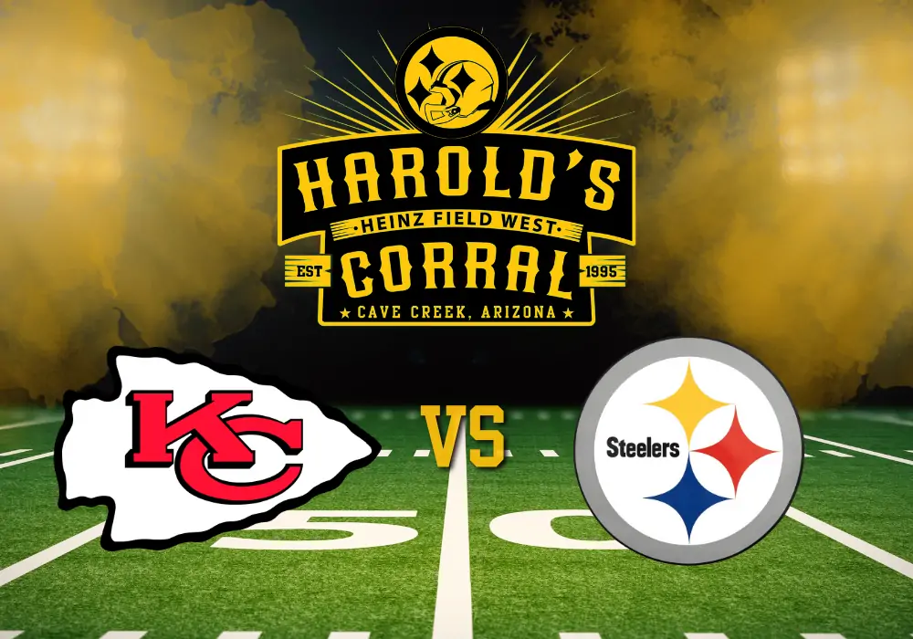 KC vs steelers at harold's corral in cave creek