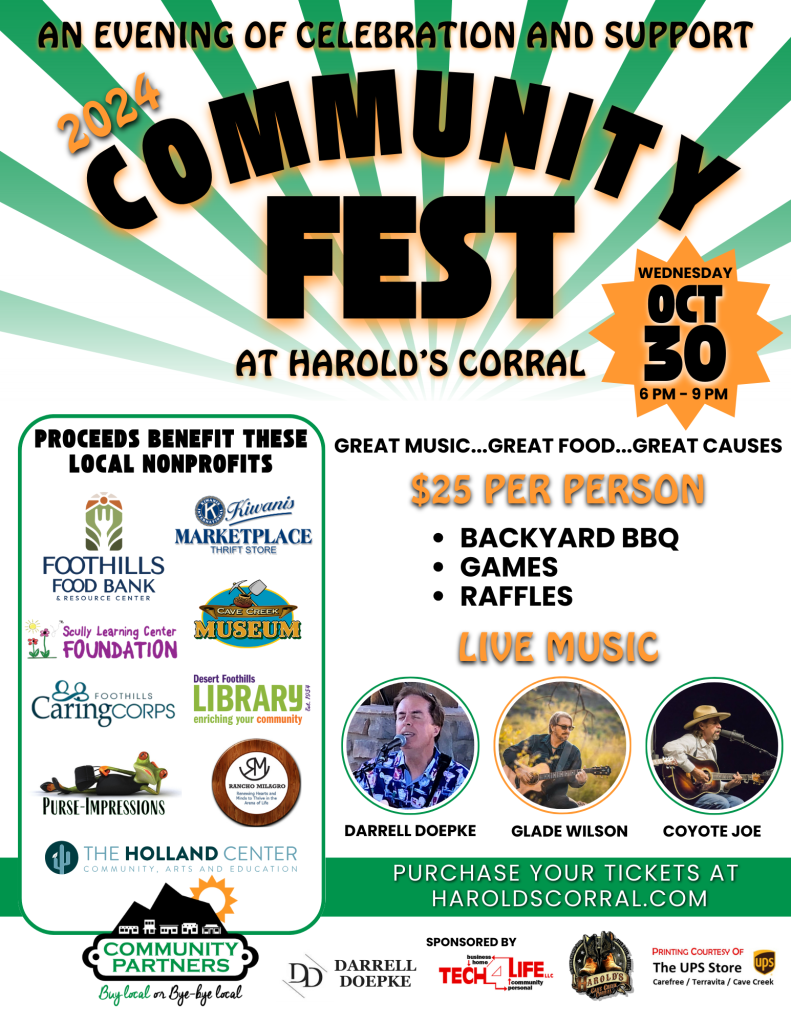 Community fest at Harold's corral in cave creek