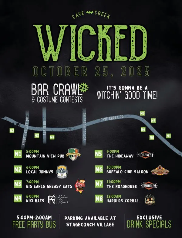 cave creek wicked bar crawl