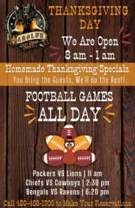 Thanksgiving day at Harold's Corral in Cave Creek