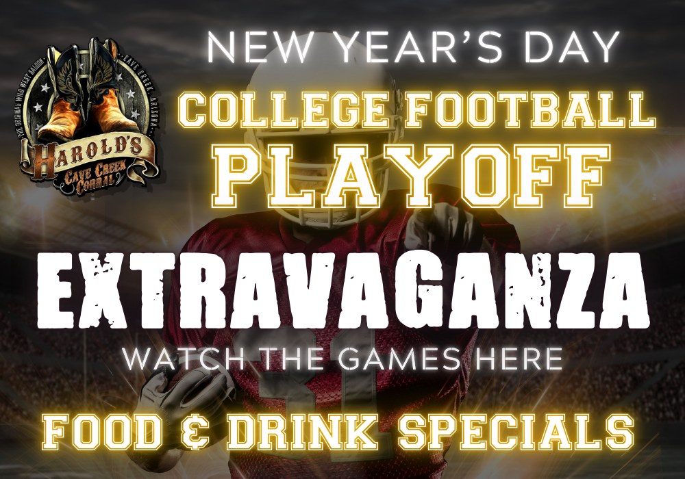 watch the college football bowl games at harold's corral in cave creek