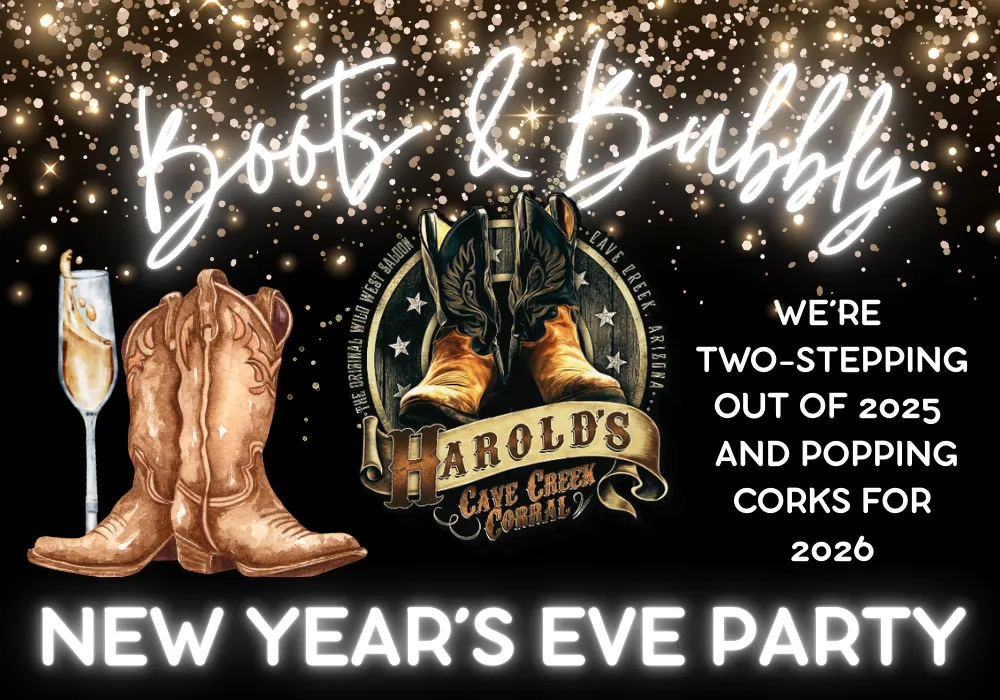 harold's corral new year's eve party in cave creek