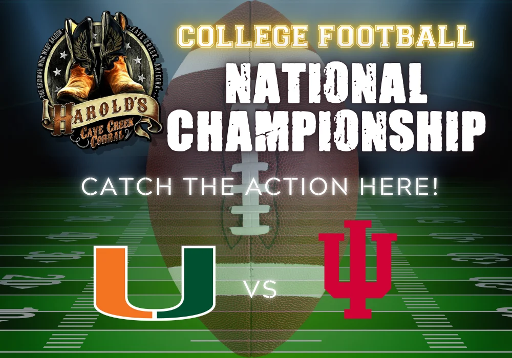 national championship game at Harold's Corral in cave creek