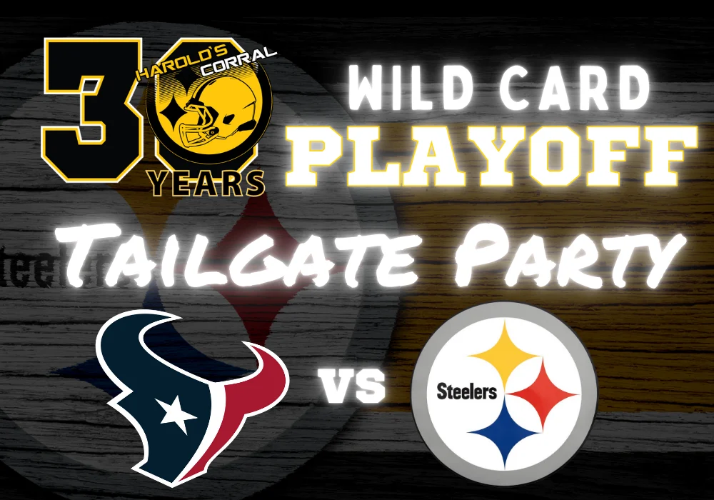 wildcard playoff game steelers vs texans at harold's corral