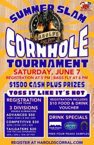 Summer Slam Cornhole Tournament at Harold's Corral in Cave Creek