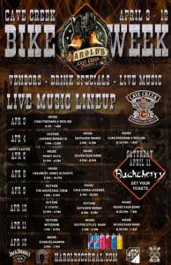 cave creek bike week live music at harold's corral