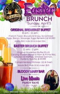 Easter brunch and live music at Harold's Corral in Cave Creek