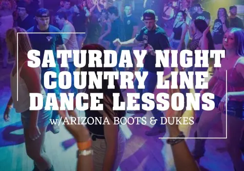 Saturday Night Country Line Dance Lessons at Harolds in Cave Creek, AZ