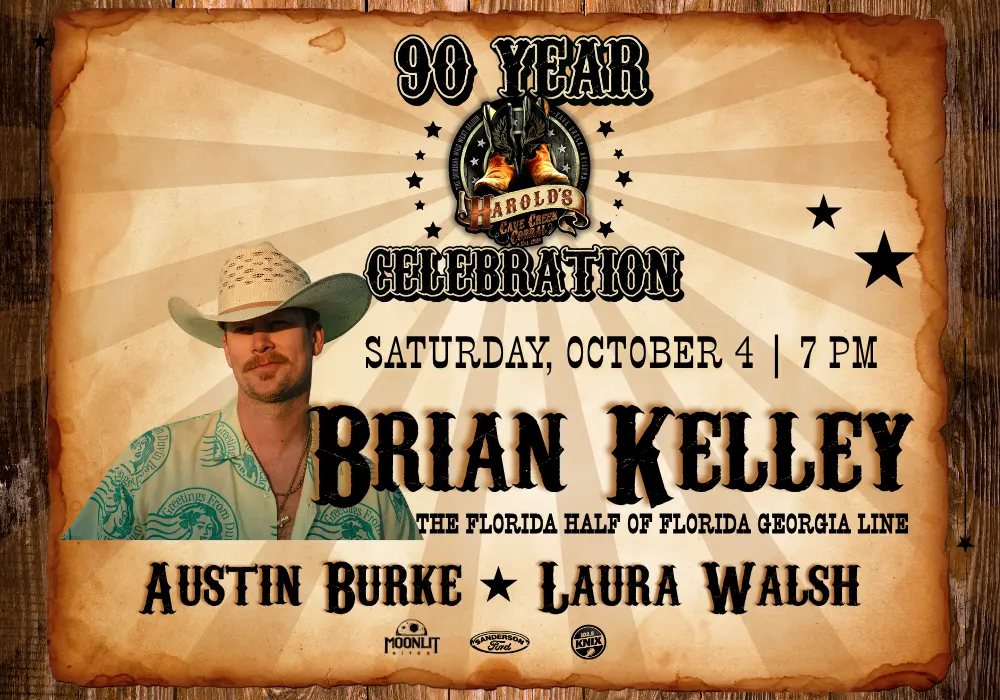 Brian Kelley live at harold' corral in cave creek