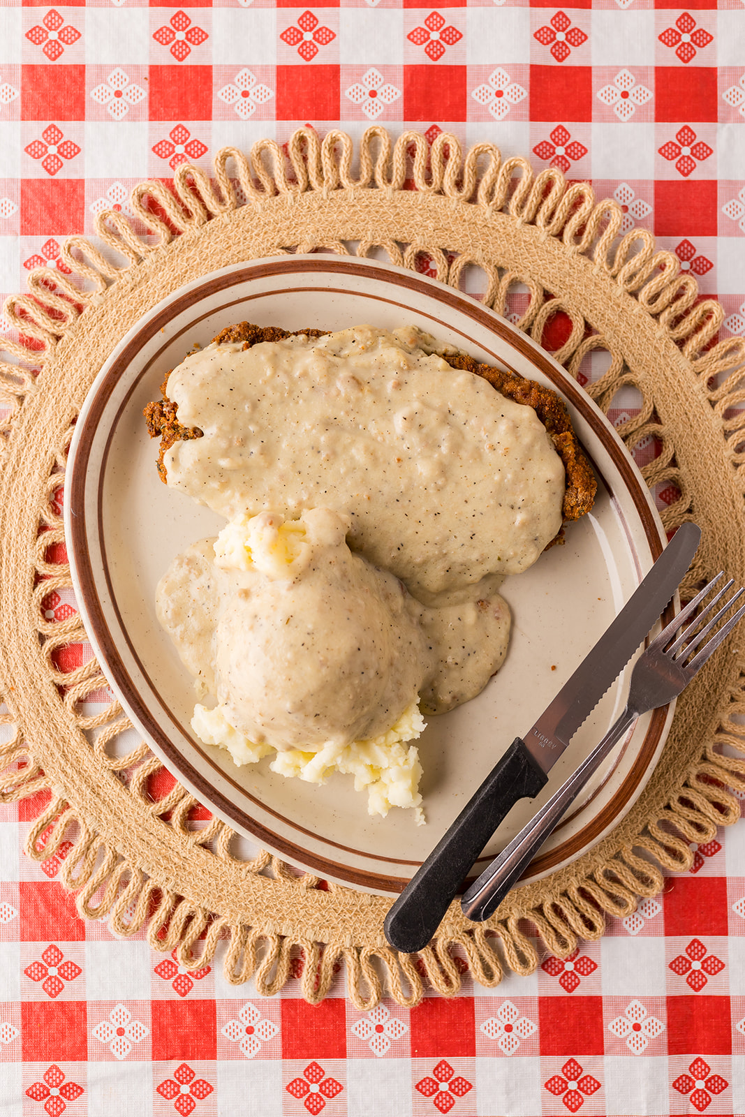 CHICKEN FRIED STEAK at Harold's Corral in Cave Creek