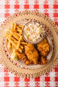 FISH AND CHIPS at Harold's Corral in Cave Creek