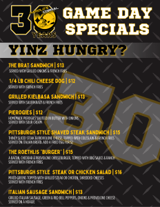 Football Steelers specials at Harold's Corral