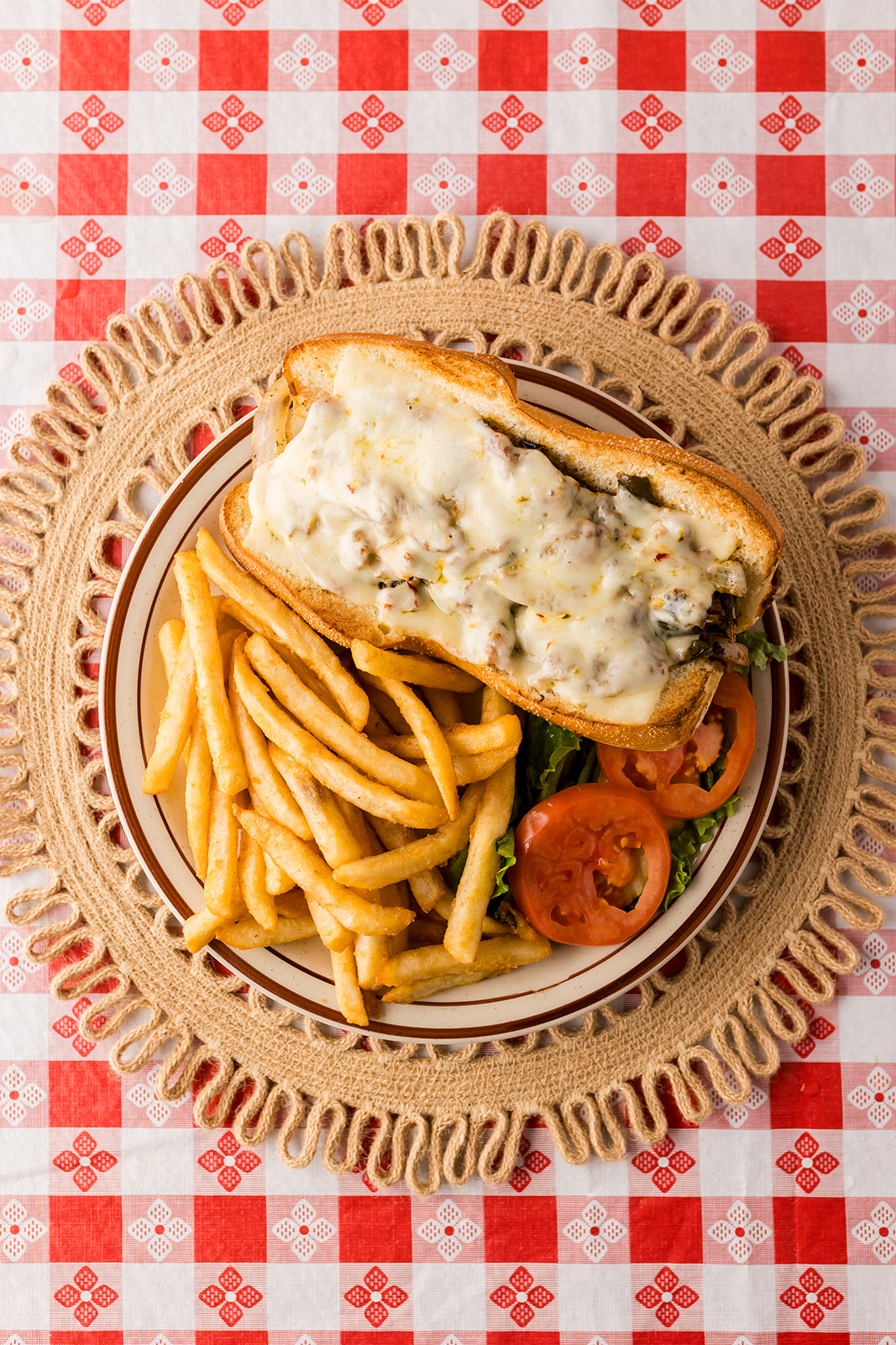 HAROLDS FAMOUS SHAVED STEAK SANDWICH at Harold's Corral in Cave Creek