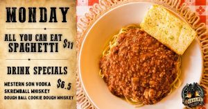 Monday all you can eat Specials at Harold's Corral in cave creek